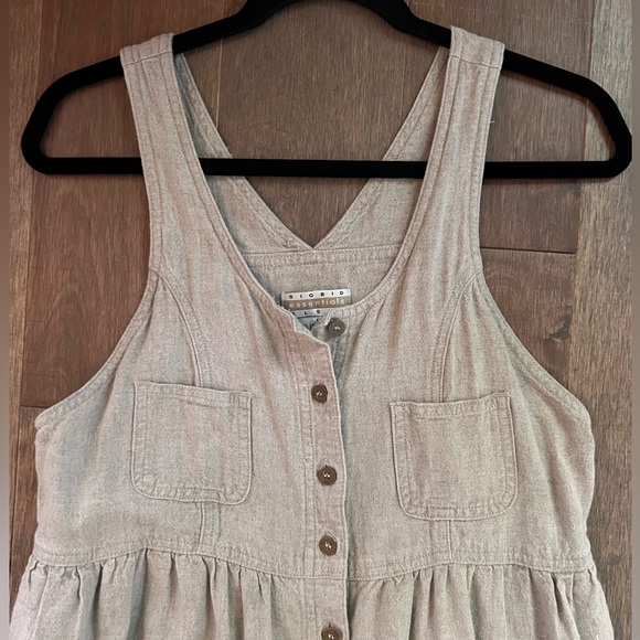 Sigrid Olsen linen blend sleeveless dress - Picture 2 of 5